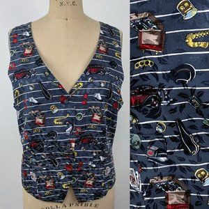 Vintage 1992 Nicole Miller Chicago Gangster Vest